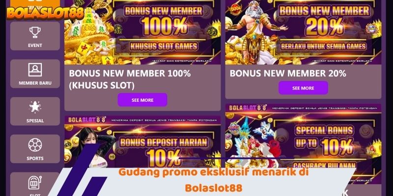 Bolaslot88 - Bandar Taruhan Internasional Terkemuka di Asia 4 Gudang promo eksklusif menarik di Bolaslot88