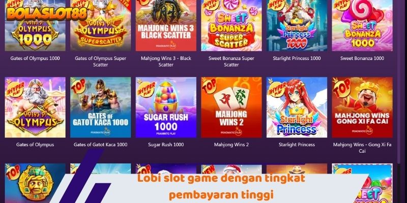 Bolaslot88 - Bandar Taruhan Internasional Terkemuka di Asia 3 Lobi slot game dengan tingkat pembayaran tinggi